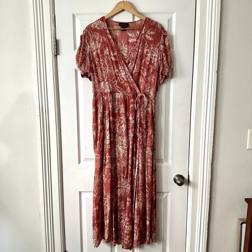 Stella & Julie Floral Maxi Dress Sz 16W